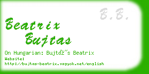 beatrix bujtas business card